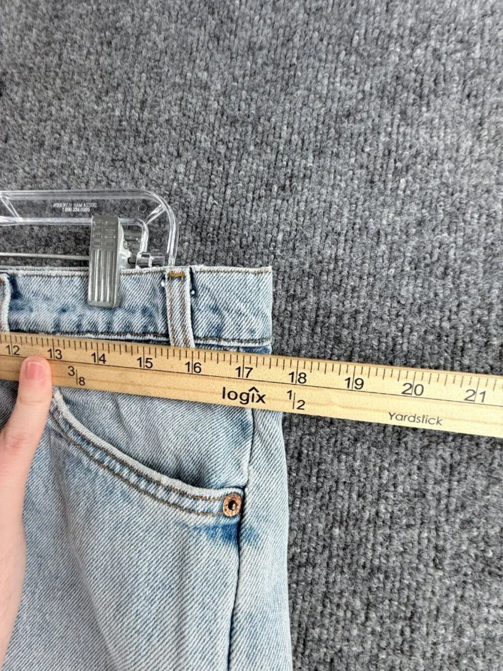 VTG Levis Orange Tab Blue Y2k Cotton Denim Jort 36 Shorts Men Adult ACTL 35x6